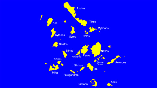 Mappa Cicladi
